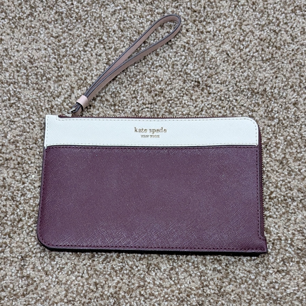 Kate Spade New York Large Cameron Saffiano Leather Wallet Clutch